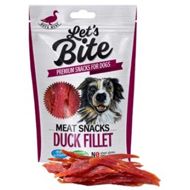 Lets Bite Dog Meat Snack Duck Fillet 80 gr