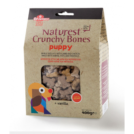 PUPPY CRUNCHY BONES WHEAT BISCUITS WITH LAMB AND CHICKEN MIXED WITH ANIMAL FATS AND MINERALS ΜΠΙΣΚΟΤΑ ΣΙΤΟΥ ΜΕ ΑΡΝΙ ΚΑΙ ΚΟΤΟΠΟΥΛΟ, ΖΩΙΚΟ ΛΙΠΟΣ ΚΑΙ ΜΕΤΑΛΛΑ-400gr 