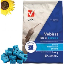 Τρωκτικοκτόνο Vebirat Block Extreme RB | 200gr δόλωμα για ποντίκια